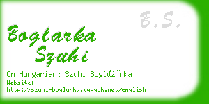 boglarka szuhi business card